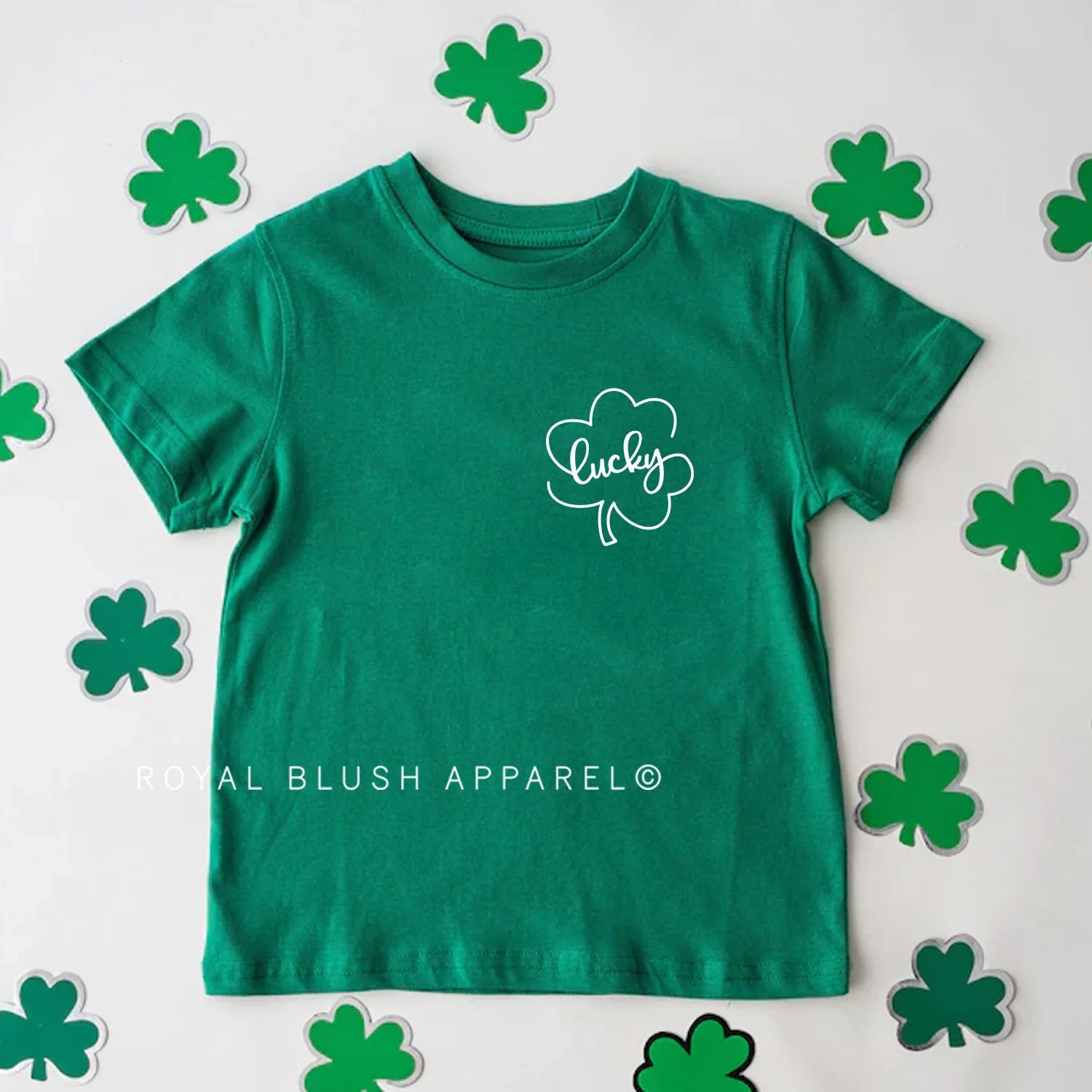 Lucky Clover Outline Screen Print Transfer - Image 3